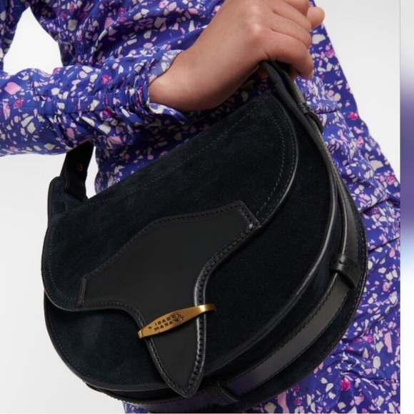Isabel Marant Handbags - ISABEL MARANT BAG SUEDE LEATHER BLACK
